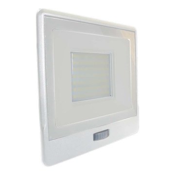 LED Prožektors ar sensoru LED/50W/230V 6500K IP65 balta