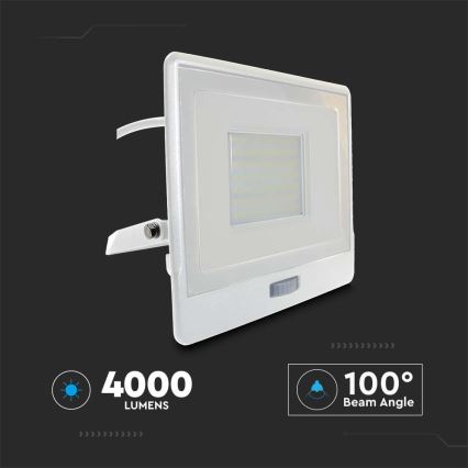 LED Prožektors ar sensoru LED/50W/230V 6500K IP65 balta