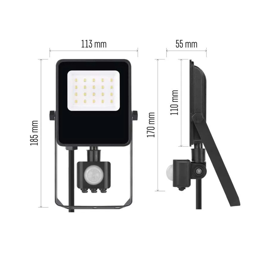 LED prožektors ar sensoru VISIO LED/10W/230V 4000K IP65