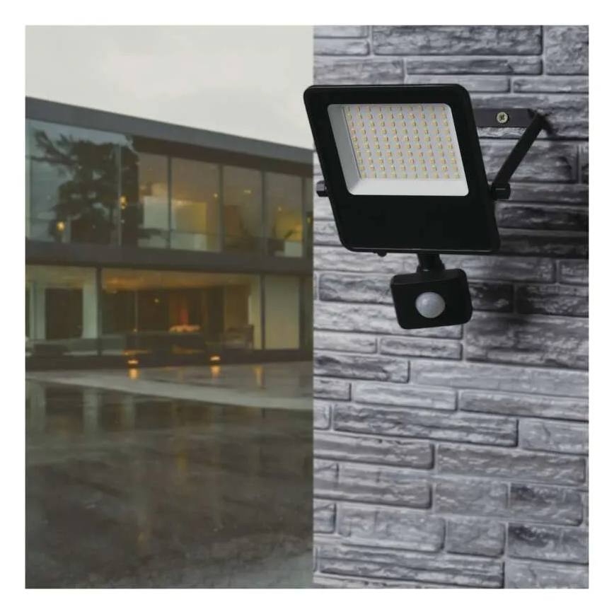 LED Prožektors ar sensoru VISIO LED/50W/230V 4000K IP65