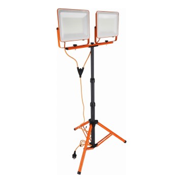 LED prožektors ar statīvu 2xLED/100W/230V 4500K IP65 oranžs