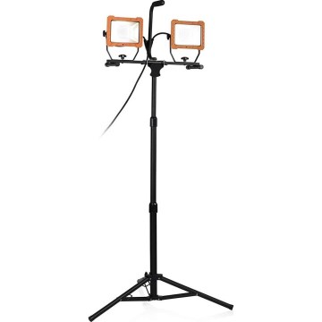 LED prožektors ar statīvu 2xLED/30W/230V 4000K IP65 oranžs/melns