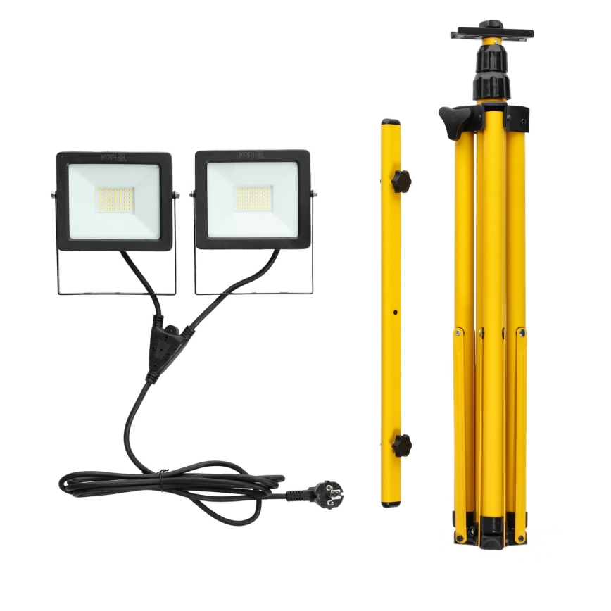 LED Prožektors ar statīvu 2xLED/30W/230V IP65