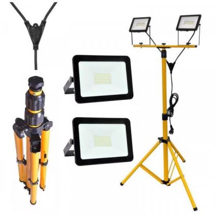 LED Prožektors ar statīvu 2xLED/30W/230V IP65