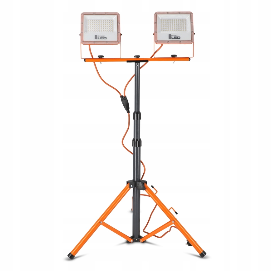 LED prožektors ar statīvu 2xLED/50W/230V 4500K IP65 oranžs