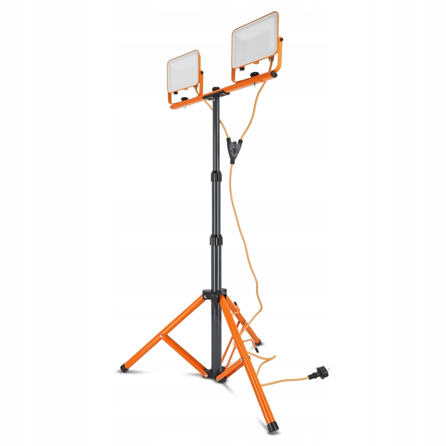 LED prožektors ar statīvu 2xLED/50W/230V 4500K IP65 oranžs