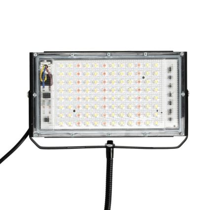 LED Prožektors ar statīvu augu audzēšanai FIRON LED/45W/230V IP54 melna