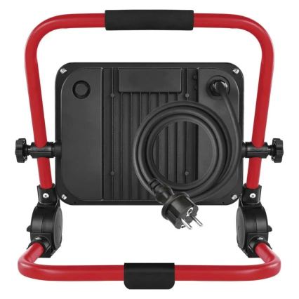 LED prožektors ar statīvu ELION LED/100W/230V 4000K IP65 sarkans/melns