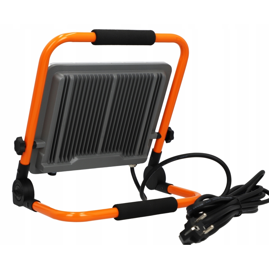 LED prožektors ar statīvu LED/100W/230V 4500K IP65 oranžs