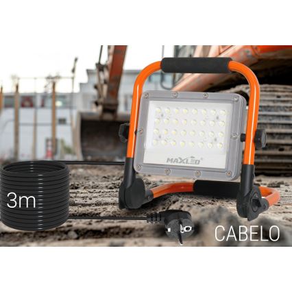 LED Prožektors ar statīvu LED/50W/230V 5000K IP65 oranža