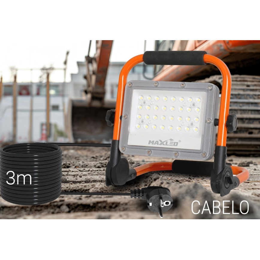 LED Prožektors ar statīvu LED/50W/230V 5000K IP65 oranža