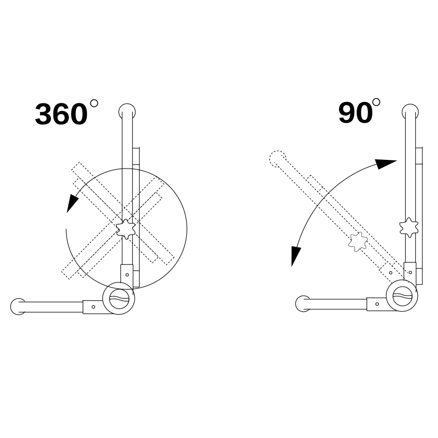 LED Prožektors ar statīvu LED/50W/230V 5000K IP65 oranža