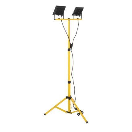LED Prožektors ar statīvu TIGRA 2xLED/50W/230V 4000K IP54 melna/dzeltena