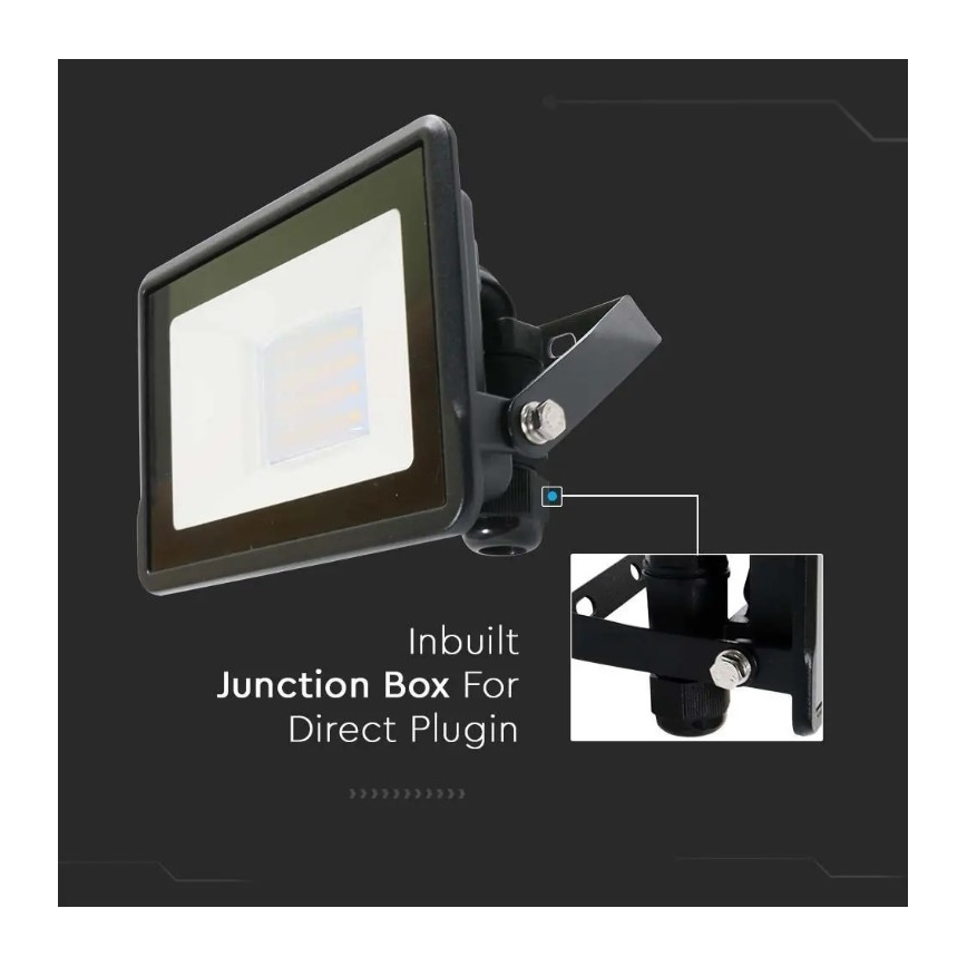LED Prožektors ar tiešu savienojumu SAMSUNG CHIP LED/20W/230V IP65 6500K