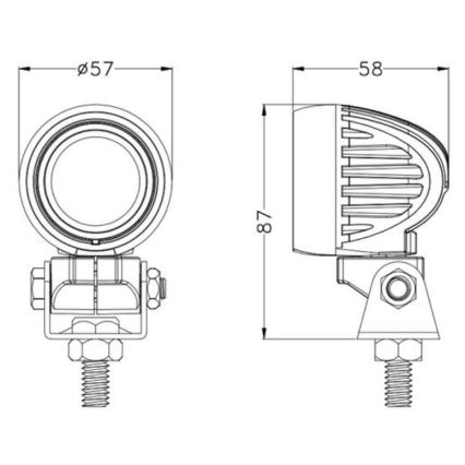 LED Prožektors automašīnai OSRAM LED/10W/10-30V IP68 5700K