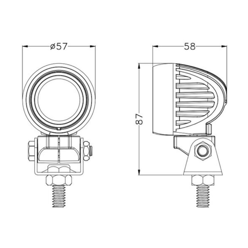 LED Prožektors automašīnai OSRAM LED/10W/10-30V IP68 5700K