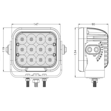 LED Prožektors automašīnai OSRAM LED/120W/10-30V IP68 5700K