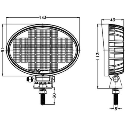 LED Prožektors automašīnai OSRAM LED/32W/10-30V IP68 5700K