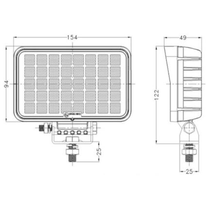 LED Prožektors automašīnai OSRAM LED/40W/10-30V IP68 5700K