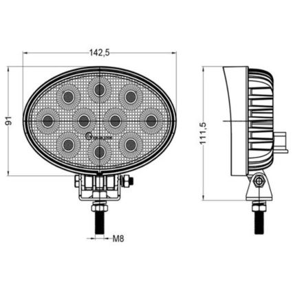 LED Prožektors automašīnai OSRAM LED/40W/10-30V IP68 5700K