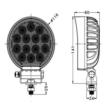 LED Prožektors automašīnai OSRAM LED/56W/10-30V IP68 5700K