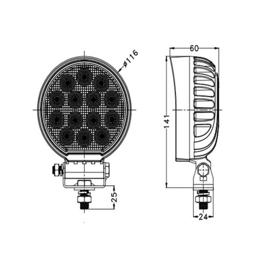 LED Prožektors automašīnai OSRAM LED/56W/10-30V IP68 5700K