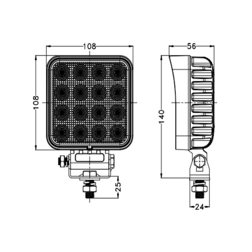 LED Prožektors automašīnai OSRAM LED/64W/10-30V IP68 5700K