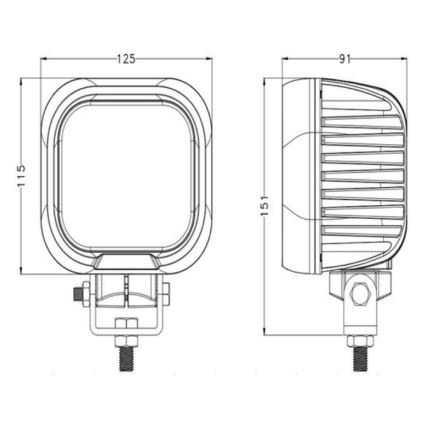 LED Prožektors automašīnai OSRAM LED/90W/10-30V IP68 5700K