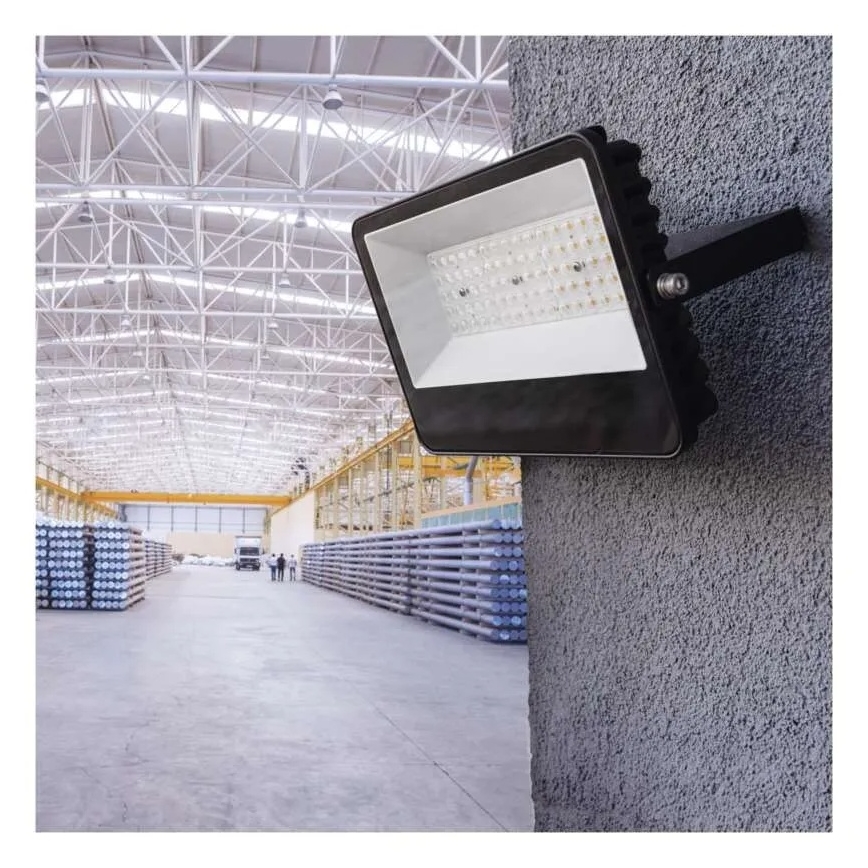 LED prožektors AVENO LED/48W/230V 4000K 7200 lm IP66 melns