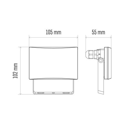 LED Prožektors LED/10,5W/230V IP65