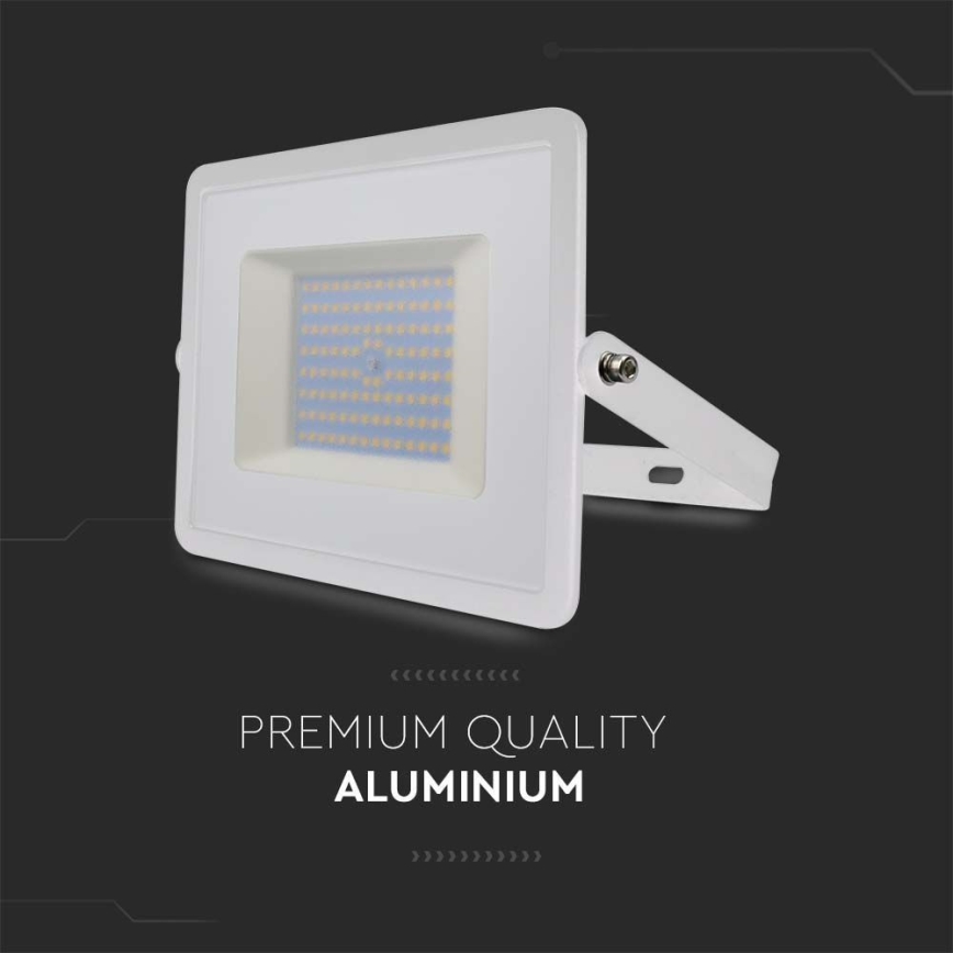 LED Prožektors LED/100W/230V 4000K IP65 balta
