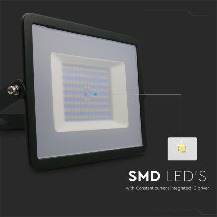 LED Prožektors LED/100W/230V 4000K IP65 melna