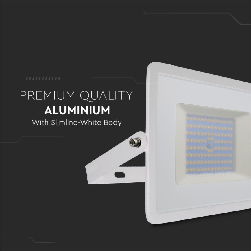 LED Prožektors LED/100W/230V 6500K IP65 balta