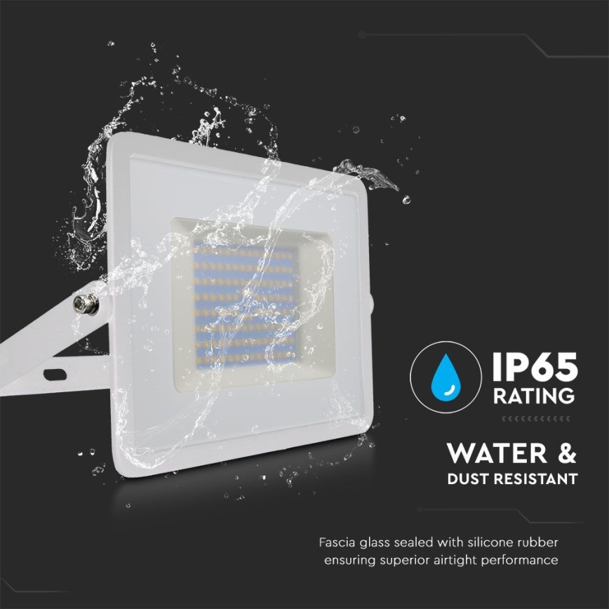 LED Prožektors LED/100W/230V 6500K IP65 balta