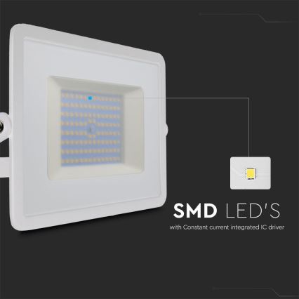 LED Prožektors LED/100W/230V 6500K IP65 balta