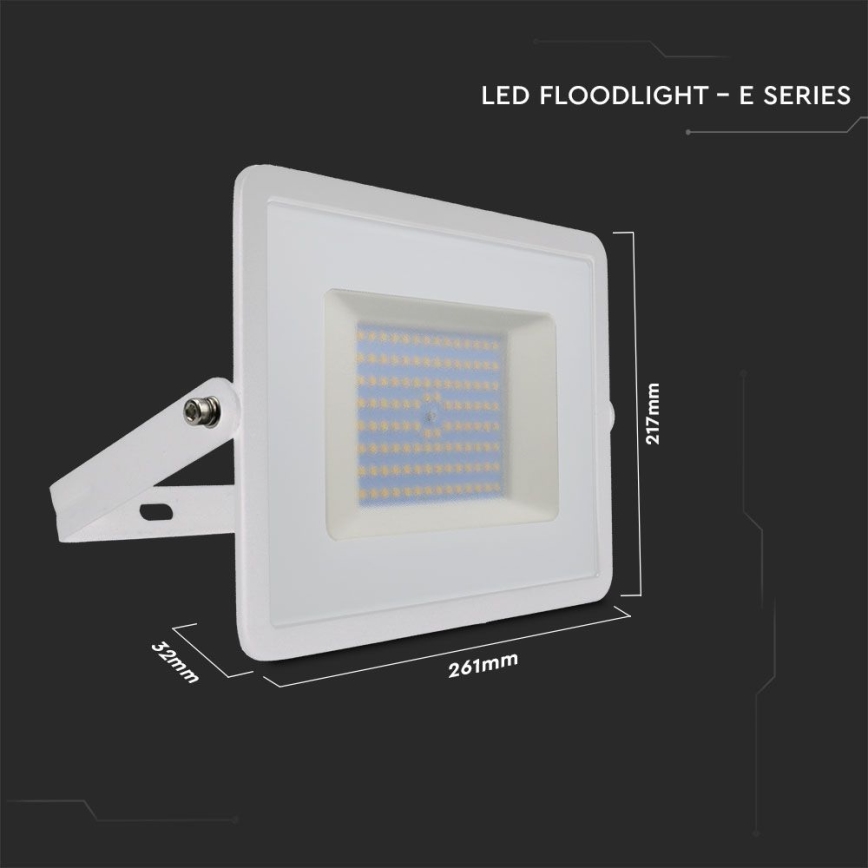 LED Prožektors LED/100W/230V 6500K IP65 balta