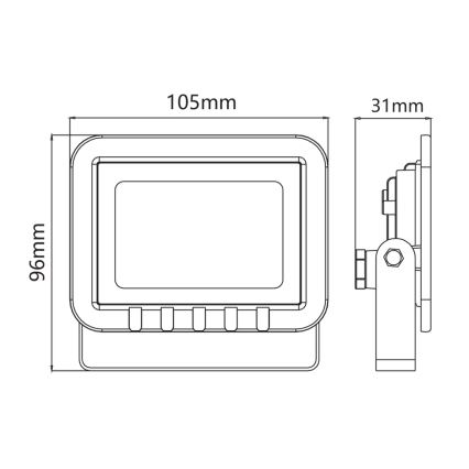 LED Prožektors LED/10W/230V 6500K IP65