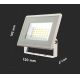 LED Prožektors LED/20W/230V 3000K IP65 balts