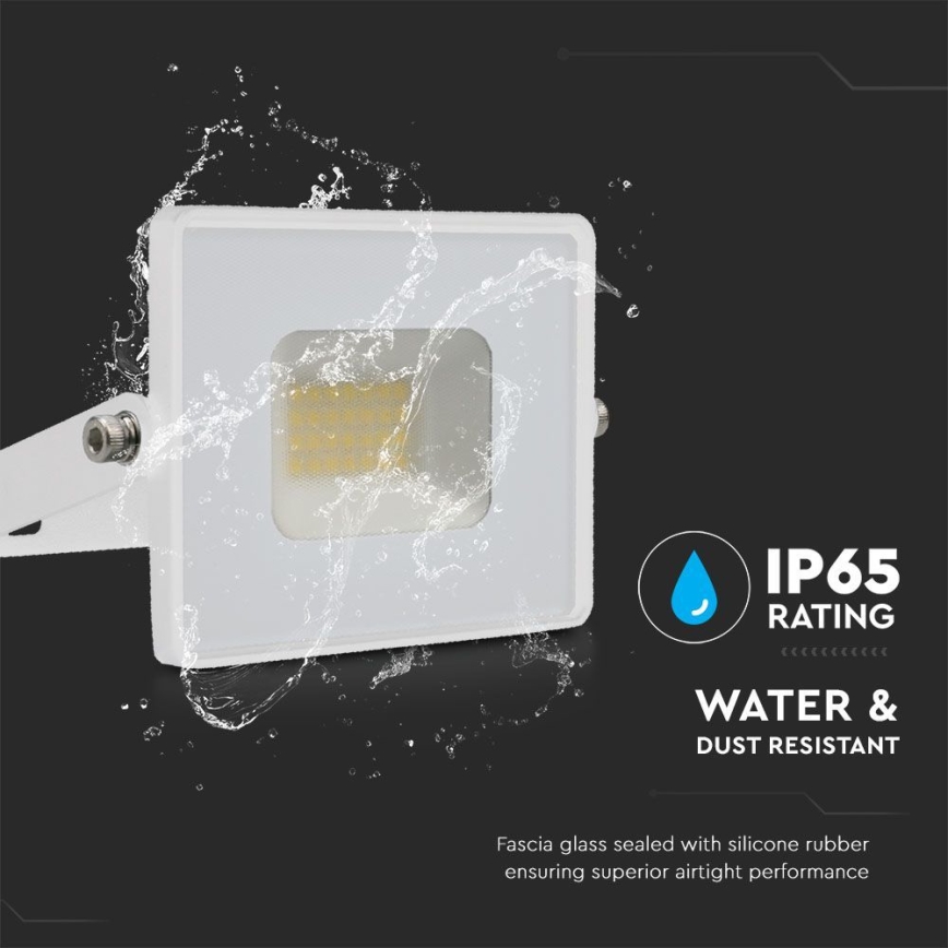LED Prožektors LED/20W/230V 4000K IP65 balta