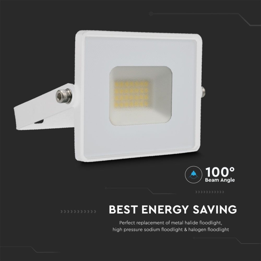 LED Prožektors LED/20W/230V 4000K IP65 balta