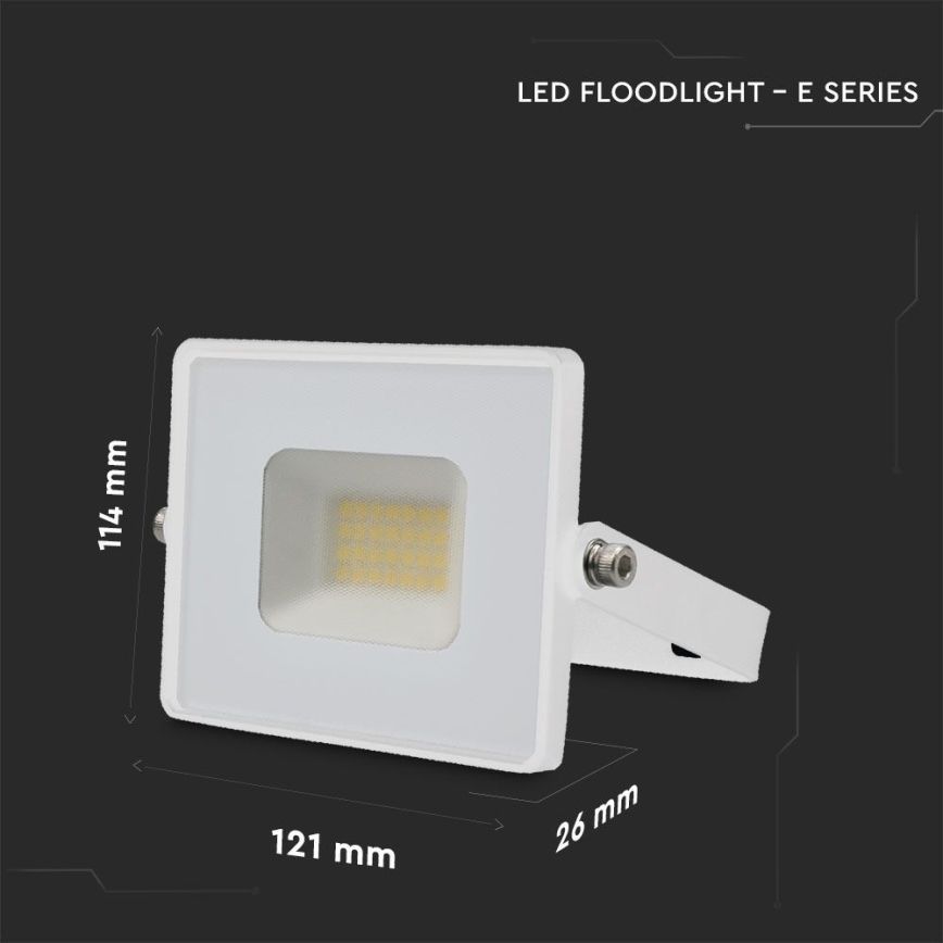 LED Prožektors LED/20W/230V 4000K IP65 balta