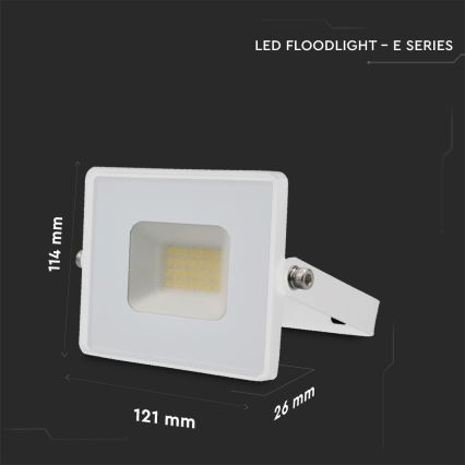 LED Prožektors LED/20W/230V 6500K IP65 balta