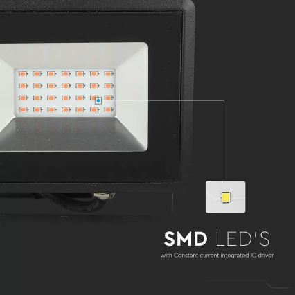 LED Prožektors LED/20W/230V IP65 rozā lampa