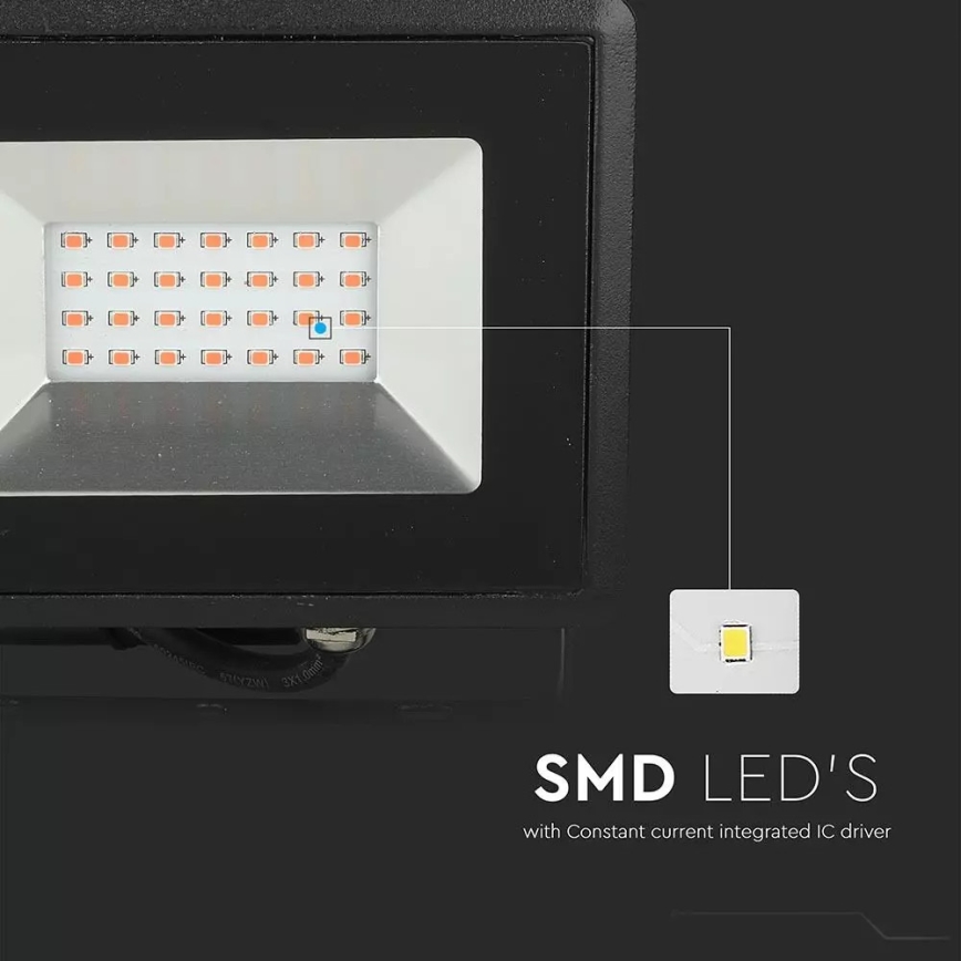 LED Prožektors LED/20W/230V IP65 rozā lampa