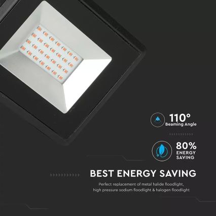 LED Prožektors LED/20W/230V IP65 rozā lampa