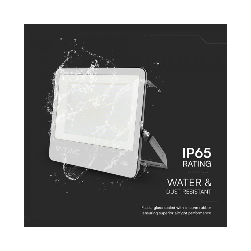 LED prožektors LED/300W/230V 4000K IP65 melns