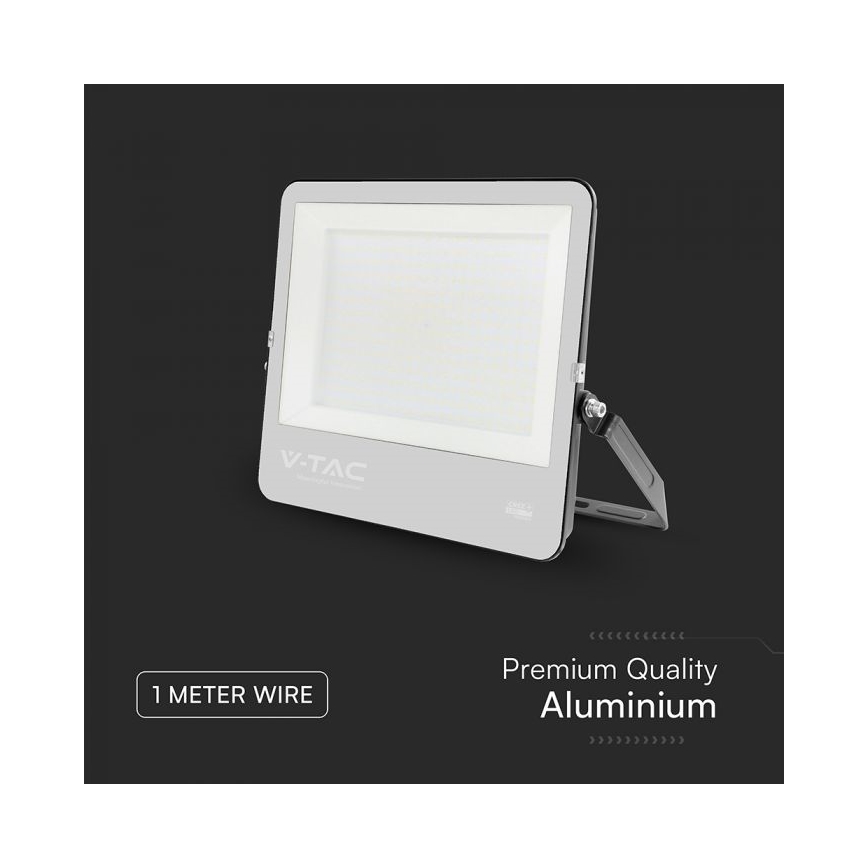 LED prožektors LED/300W/230V 4000K IP65 melns