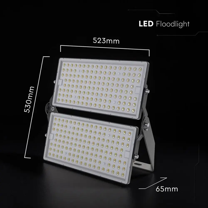 LED prožektors LED/500W/230V 6500K IP65 pelēks