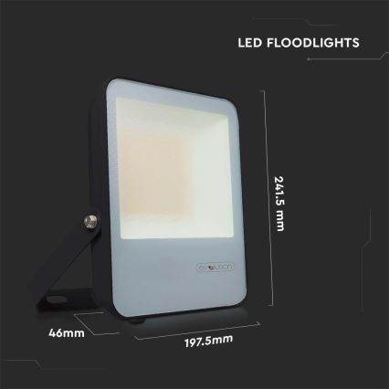 LED Prožektors LED/50W/230V 6400K IP65 melna