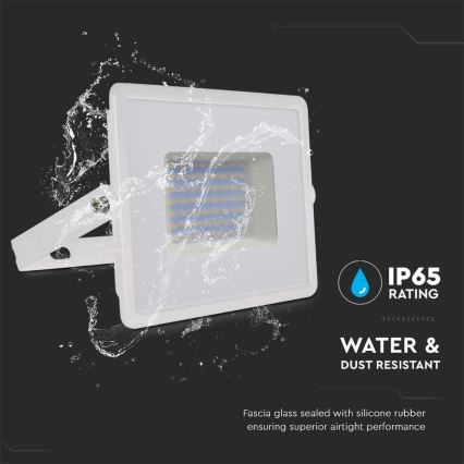 LED Prožektors LED/50W/230V 6500K IP65 balta